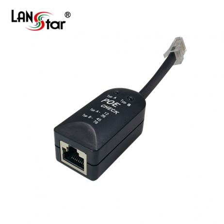 POE 전원 테스터기, 케이블 일체형, LS-POE,