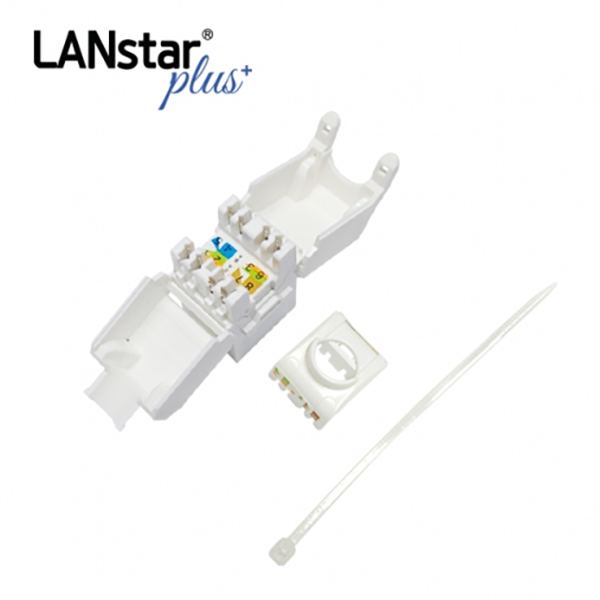 UTP CAT.5E, 8P8C, 키스톤잭 모듈, I-Type, White
