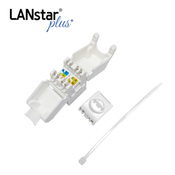 UTP CAT.6, 8P8C, 키스톤잭 모듈, I-Type, White