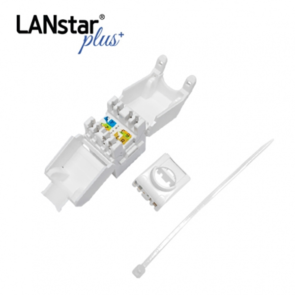 UTP CAT.6A, 8P8C, 키스톤잭 모듈, I-Type, White
