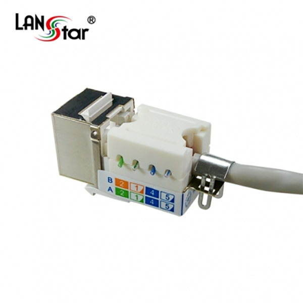 키스톤잭 콘넥터 모듈, CAT.6, 8P8C, FTP, Punch Type, Metal, UL, 대만산