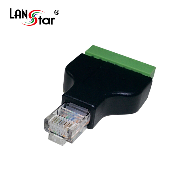 RJ45 UTP Screw 터미널 변환 젠더 RJ45 M To 8핀