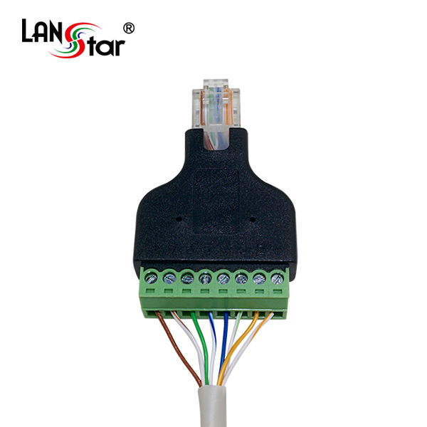 RJ45 UTP Screw 터미널 변환 젠더 RJ45 M To 8핀