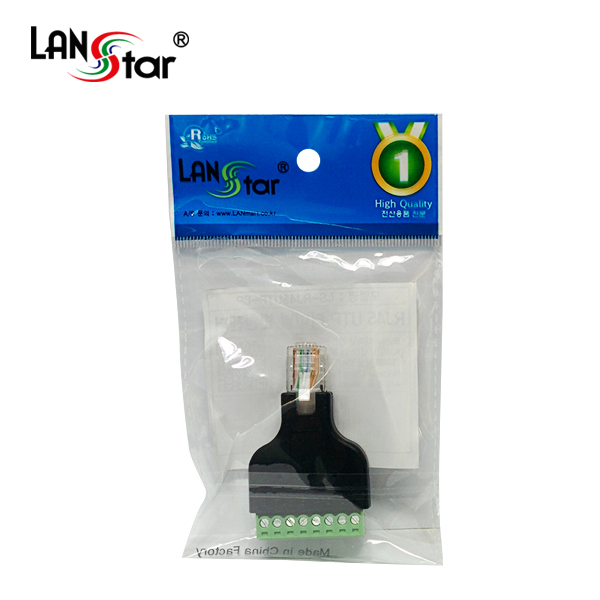 RJ45 UTP Screw 터미널 변환 젠더 RJ45 M To 8핀