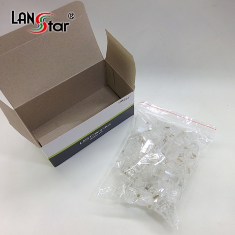 D[40663] 케이블 통과형 모듈러 콘넥터 8P8C, RJ45, CAT.6 UTP