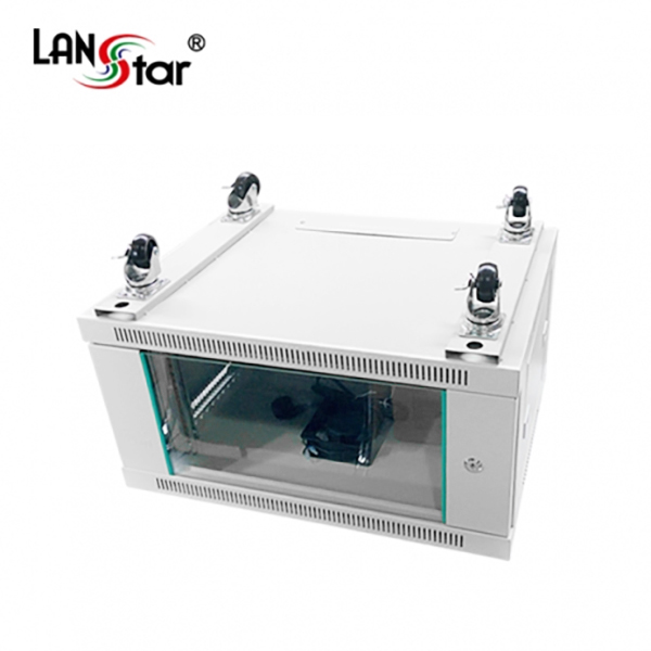 허브랙 300*450*600 (H*D*W), 바퀴장착가능[6U]