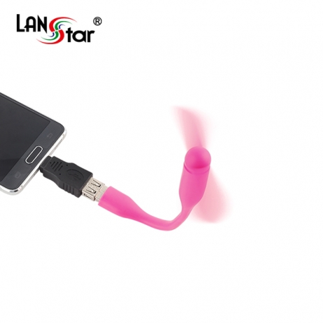 USB 미니 선풍기 핑크