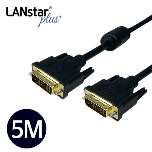 DVI 싱글 케이블 , 싱글-D, DVI18+1P M/M, 5M
