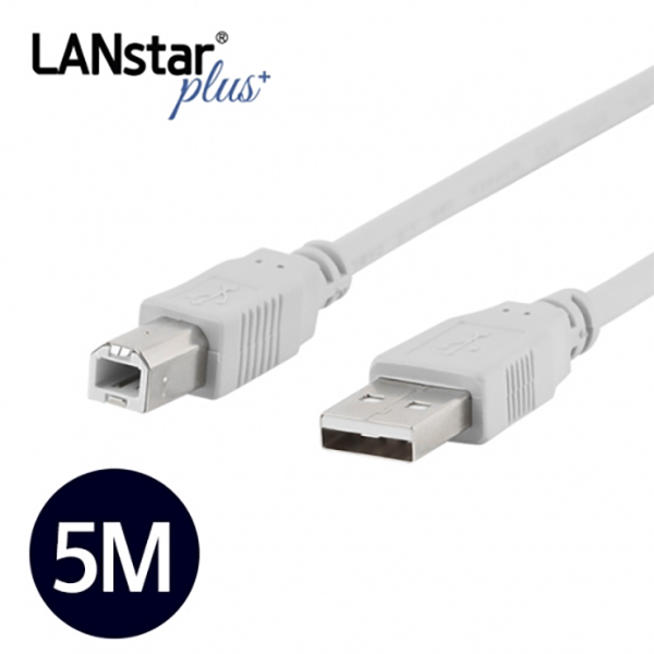 USB 2.0케이블 , A/M-B/M, 5M