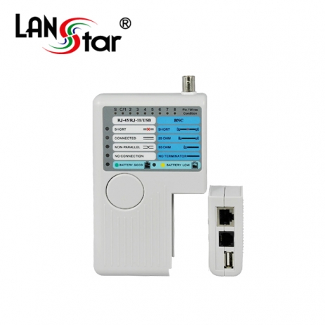 멀티테스터기 RJ11／RJ45／BNC／USB / LED 패치판넬 TESTER