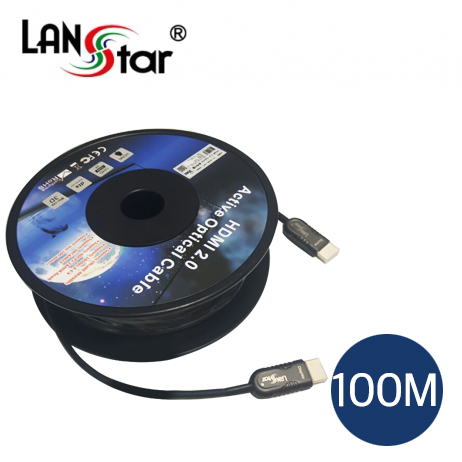 HDMI 2.0a 옵티컬 하이브리드 광케이블 , 19P M/M, Black, 4K*2K 60Hz 100M