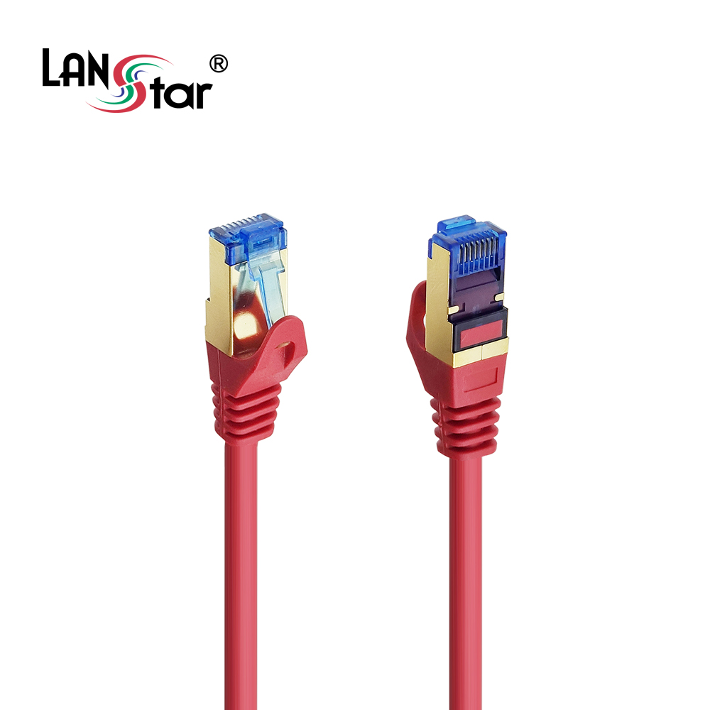 CAT.7 랜케이블, SSTP, 50u Gold, 2M, Red