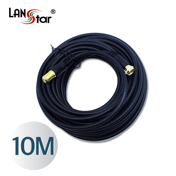 안테나 연장 케이블 , RF M／F, 75오옴, Gold 콘넥터 10M