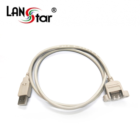 USB2.0판넬형케이블 A형M／F SCREW 나사고정, 3M