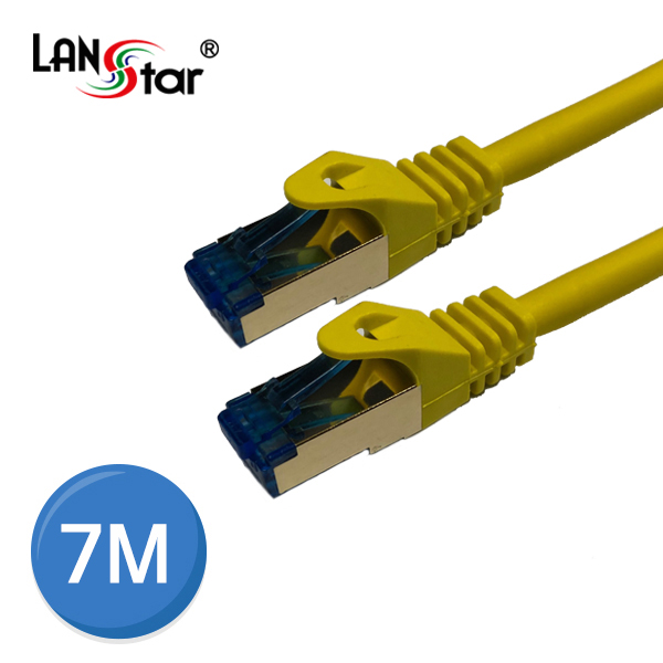 D[11062] CAT.7 랜케이블, SSTP, 50u Gold, 7M, Yellow