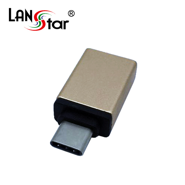 USB 3.1 OTG 젠더 Type C/M-USB - 3.0 A/F, 골드메탈