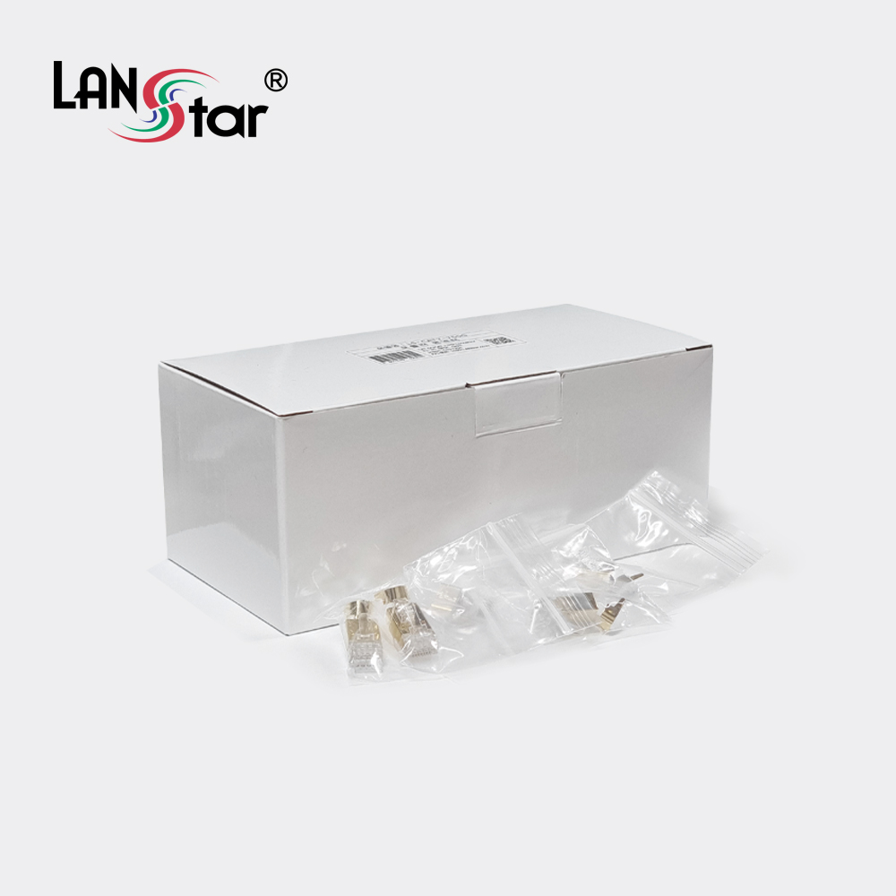 모듈러콘넥터, CAT.7, STP, 50u, 8P8C, Insert, 골드콘넥터 (낱개 : 1박스 수량)