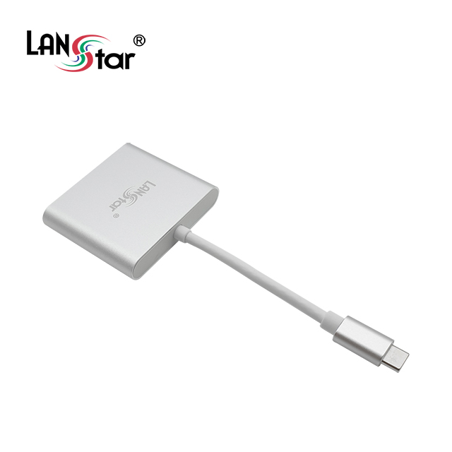 USB 3.1 To HDMI (4k지원) 멀티포트, 3.1(충전)+3.0(OTG), Silver