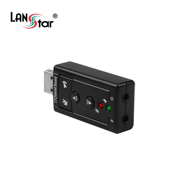 USB 사운드 카드 - 7.1채널/ 입출력 포트
