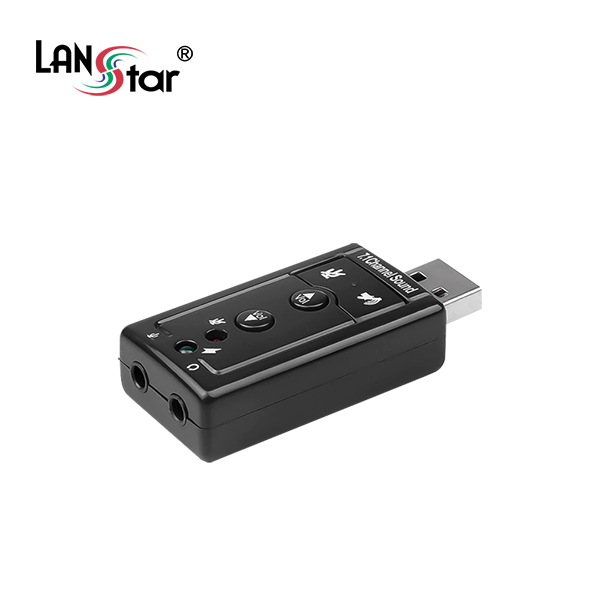 USB 사운드 카드 - 7.1채널/ 입출력 포트