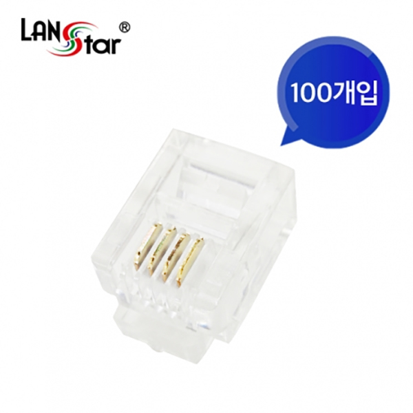 모듈러콘넥터 , RJ-11, 전화모뎀, 6P4C