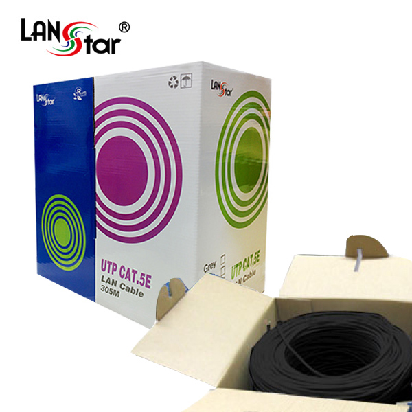 CAT.5E UTP BOX 300M[305M] Black, 24AWG 단선