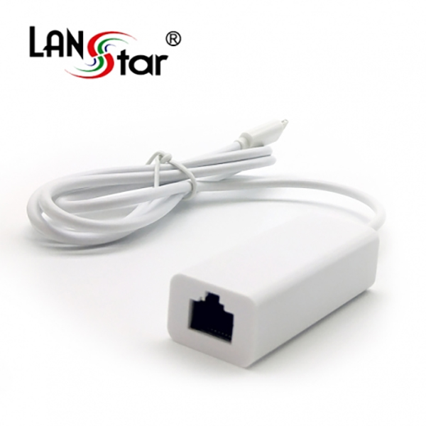 아이폰 전용 휴대용랜카드, USB2.0 10/100M Ethernet