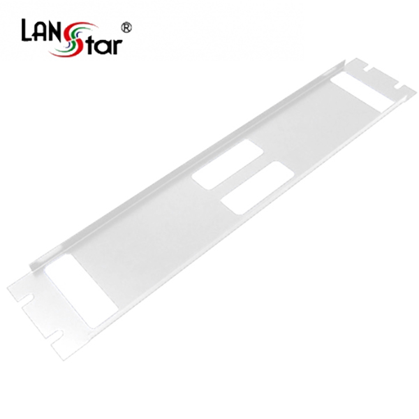 브라켓판넬, 2U, 4HOLE 아이보리 허브랙/서버랙 겸용