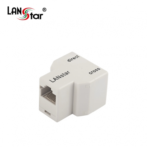 커플러 , Y형, RJ-45, CAT.5E, 8P8C, 1：2, D／C겸용-선타입