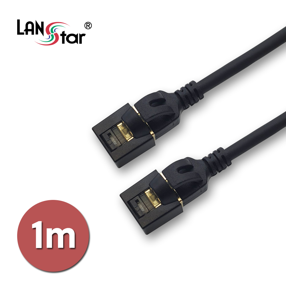 CAT.8 slim 케이블 Black, SSTP, 40G, 30AWG, 1m  (170개)