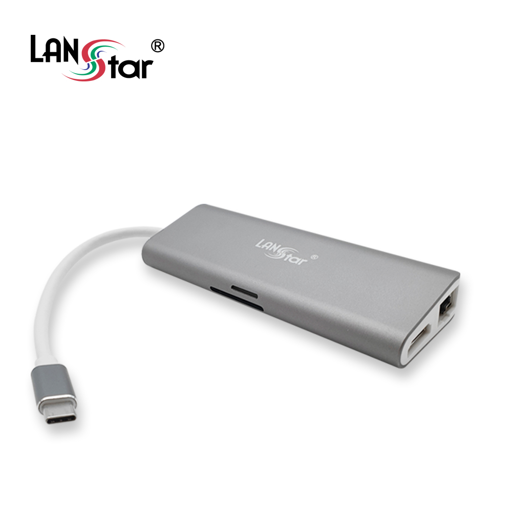 Type C 멀티 허브 , HDMI, RJ45, SD/Micro SD, USB3.0*3