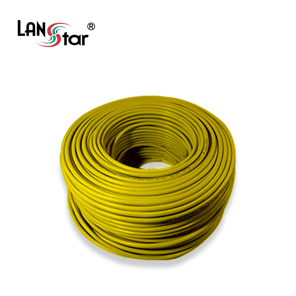 UTP 랜케이블 , CAT.5E, BOX, 100M , Yellow, 24AWG -RO