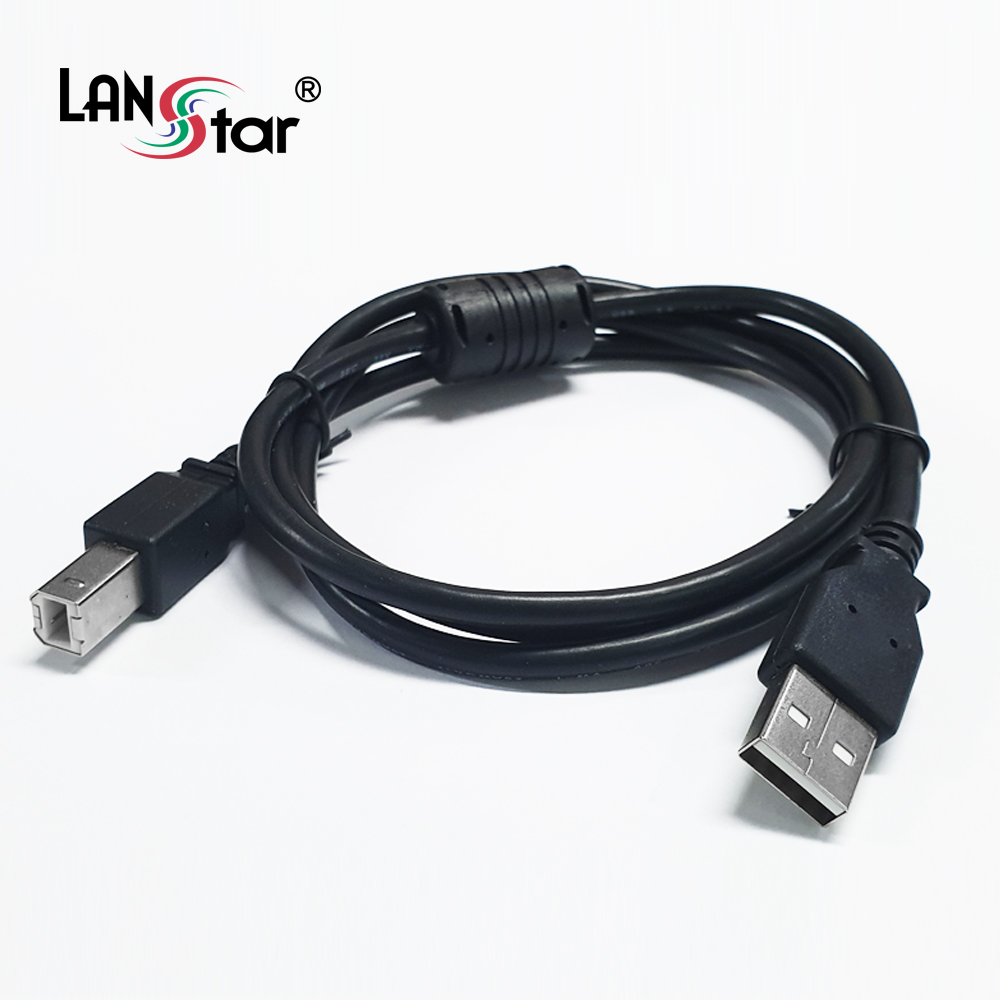 USB2.0케이블 , A/M-B/M, 1M, 1Core, black