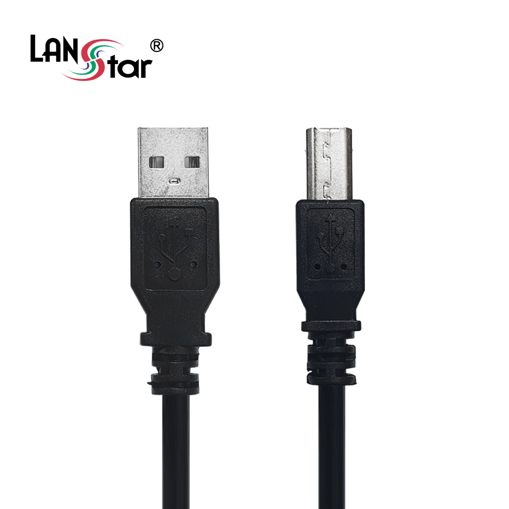 USB2.0케이블 , A/M-B/M, 1M, 1Core, black