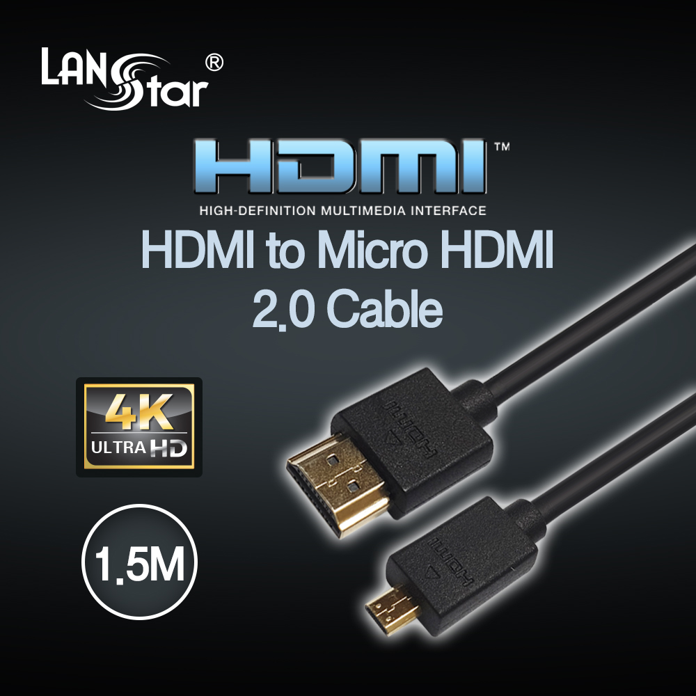 HDMI to Micro HDMI 2.0 케이블 1.5m , 4K 60Hz (150개)