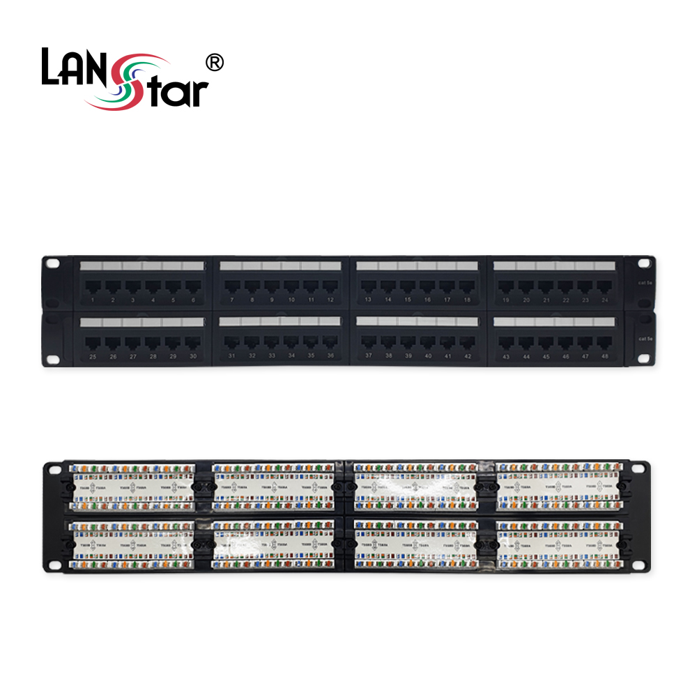 Cat.5E UTP 48포트 패치판넬