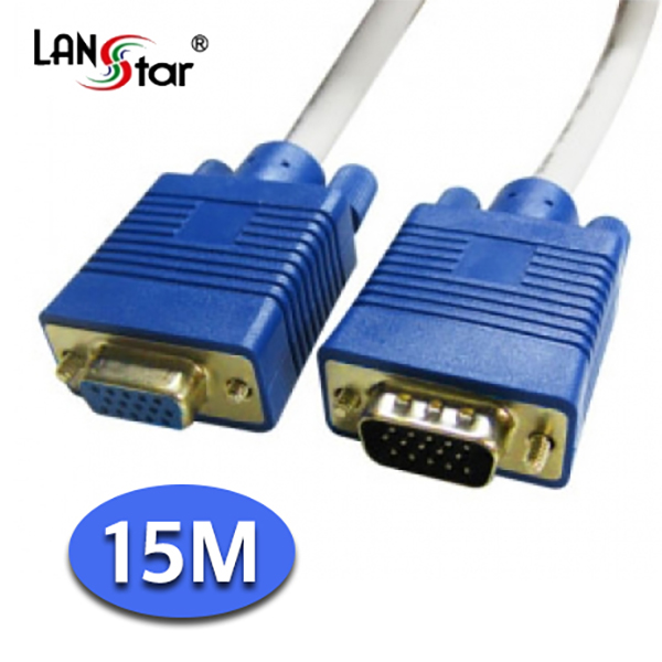 RGB모니터연장케이블 ,3＋4C, M／F, 15M