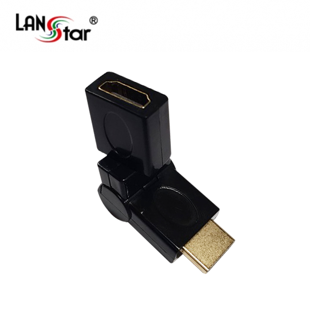 HDMI젠더, HDMI A／M-A／F, Black,180도