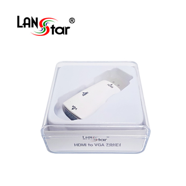 HDMI TO VGA(RGB) + Stereo 컨버터/오디오 지원형 (무전원 / 젠더타입)