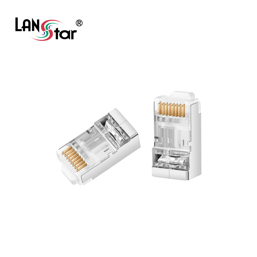 케이블 통과형 모듈러 콘넥터 8P8C, RJ45, CAT.6 STP(100개)