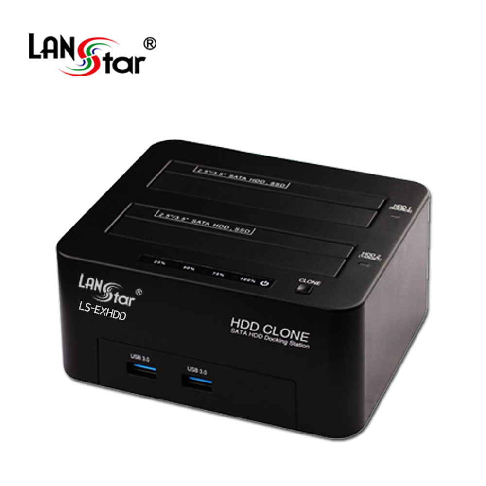 듀얼 HDD/SDD 도킹스테이션 2BAY USB3.0 허브 포함