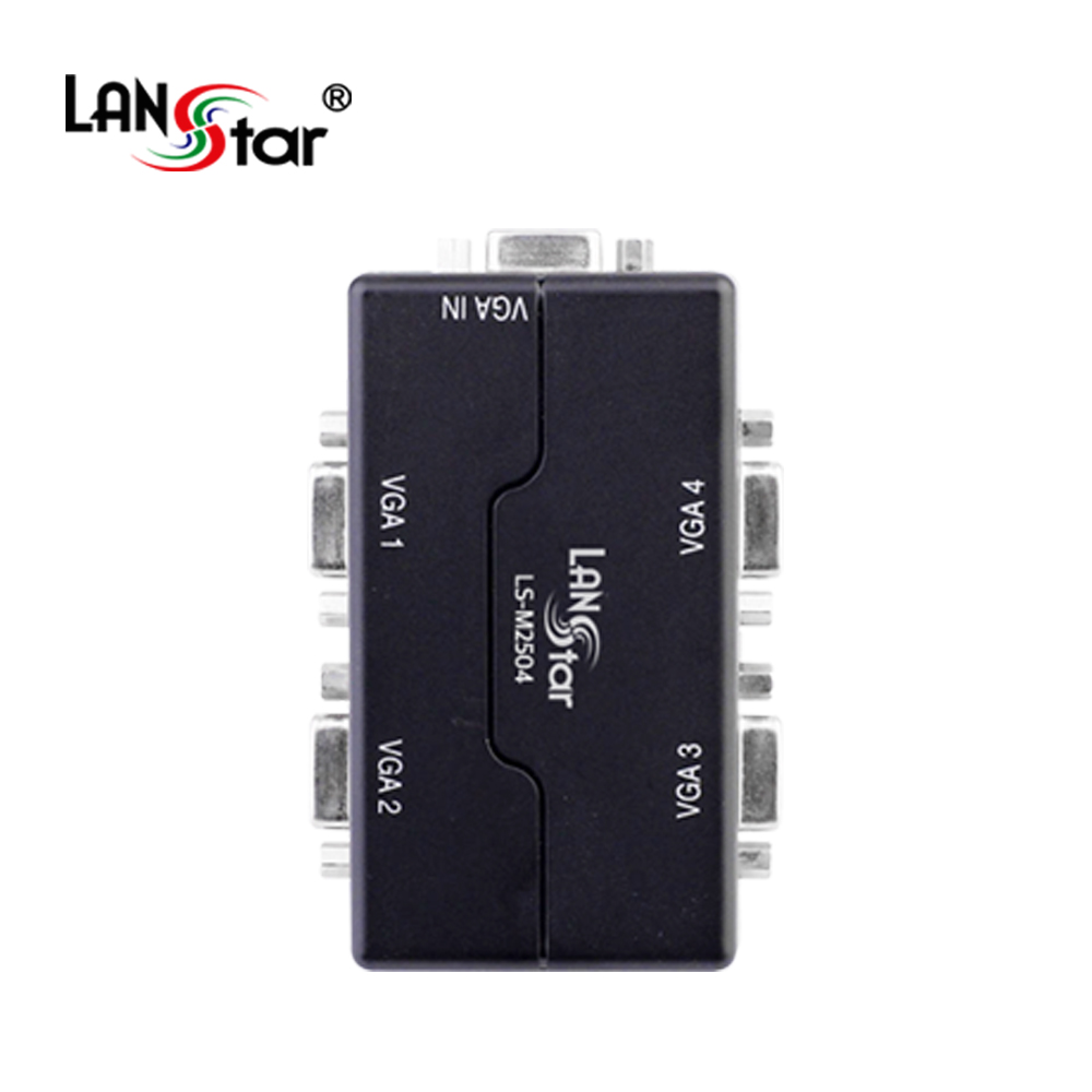 VGA(RGB) 1:4 모니터 분배기, 250Mhz