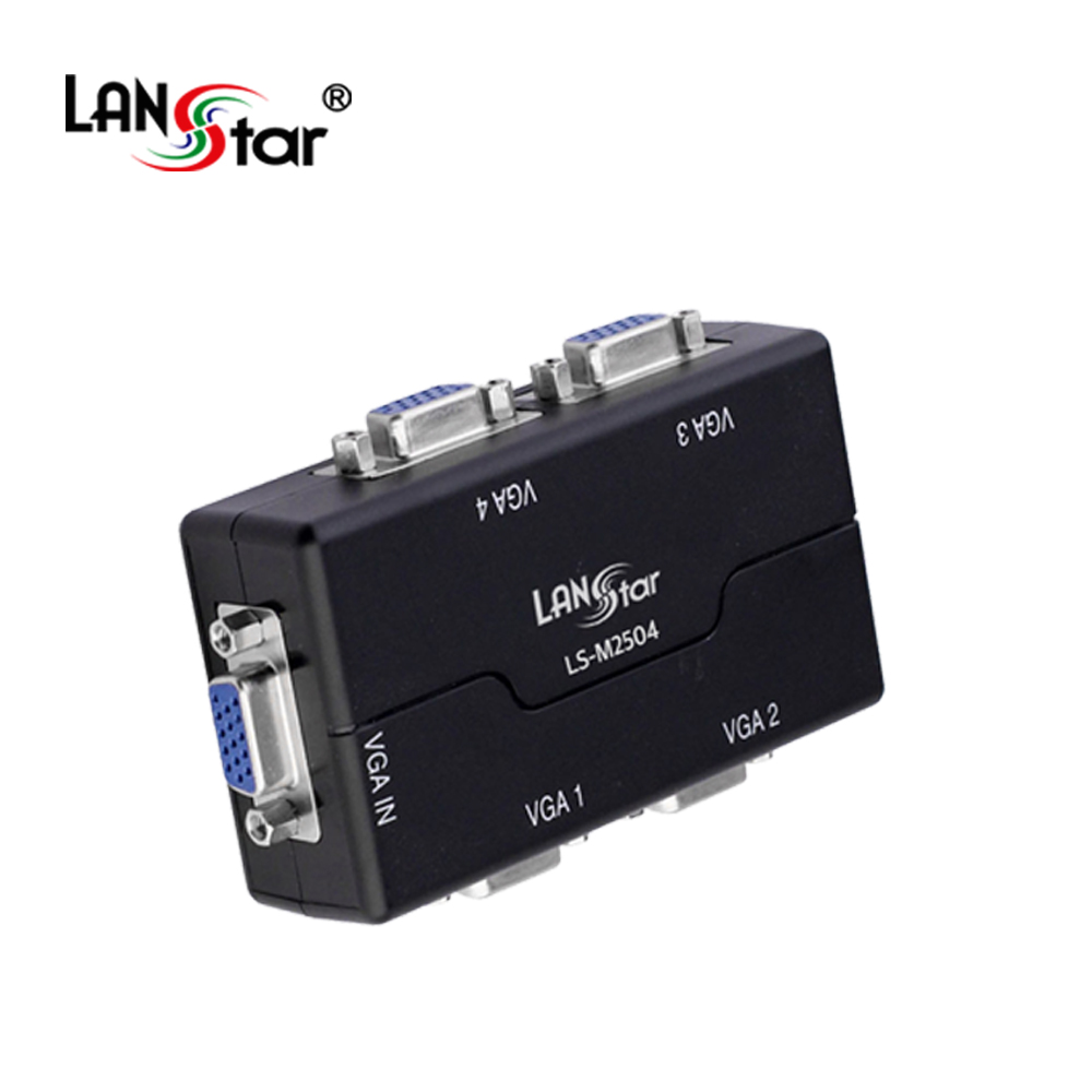 VGA(RGB) 1:4 모니터 분배기, 250Mhz