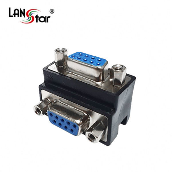 젠더Changer , DB9P F／F, 2열, 90도 꺽임