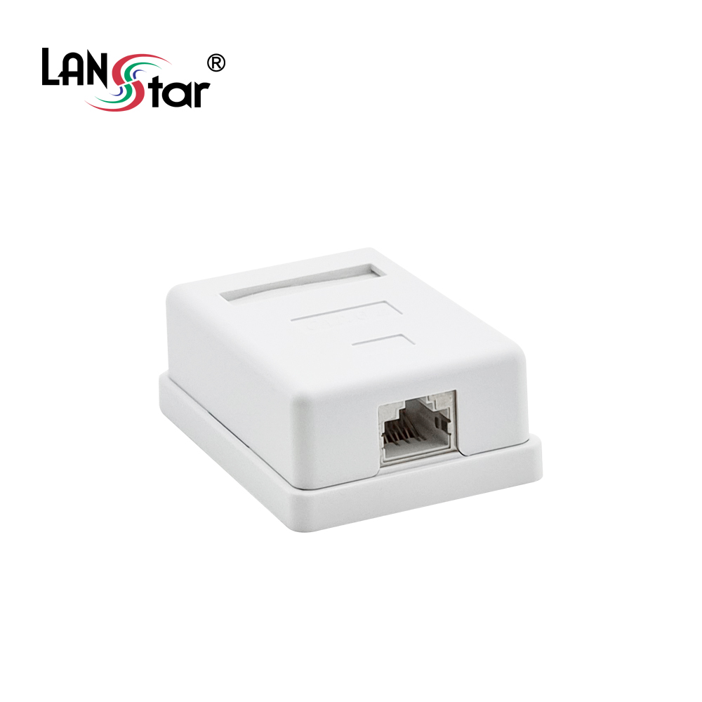 STP Cat.6A 노출형 아울렛 박스, 1포트