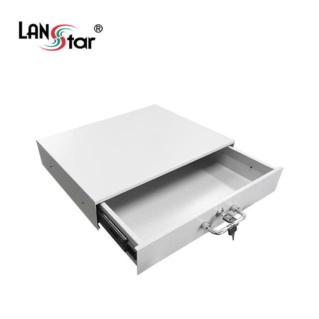 허브랙 슬라이드 서랍장 2U, Ivory [30407]