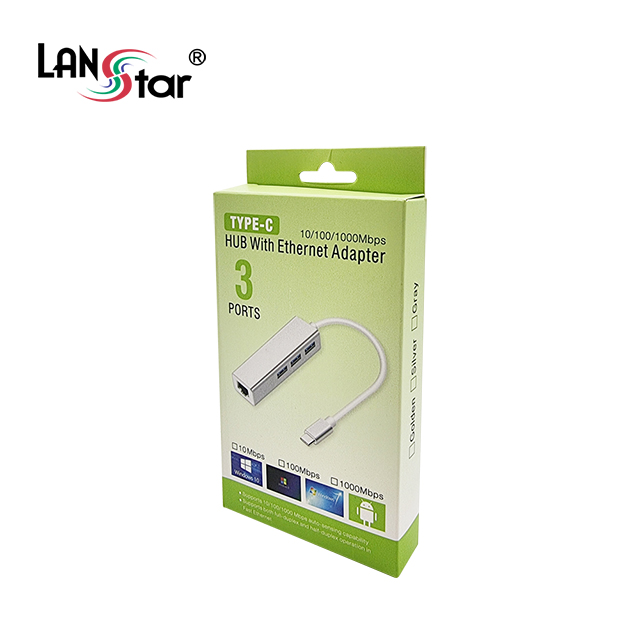 Type C 멀티허브 , 기가랜카드 + USB3.0허브