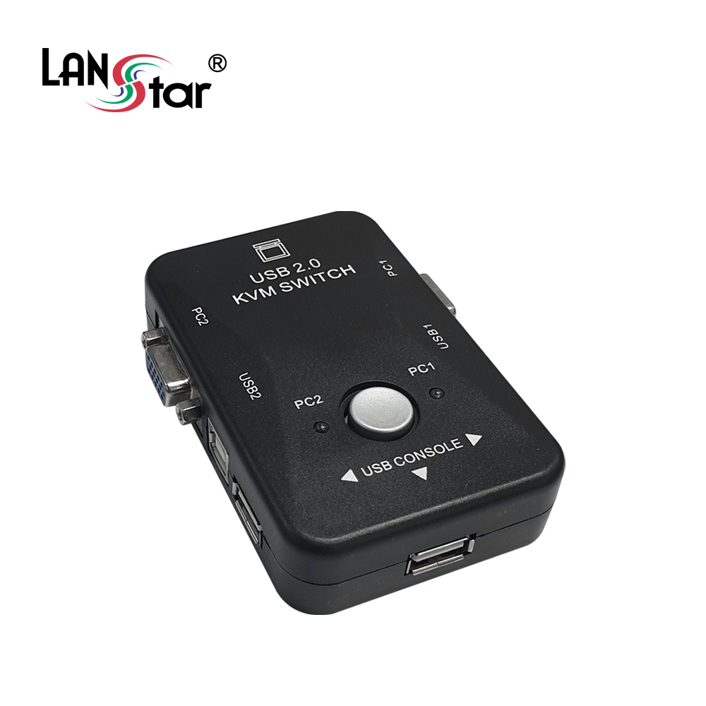 KVM RGB USB 스위치(2:1) , PC 2대 연결 , 3포트 USB 허브