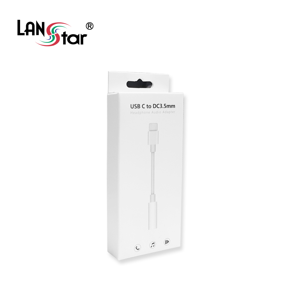 USB 3.1(Type C) to 3.5mm AUX , White , 10cm / C타입 이어폰 젠더