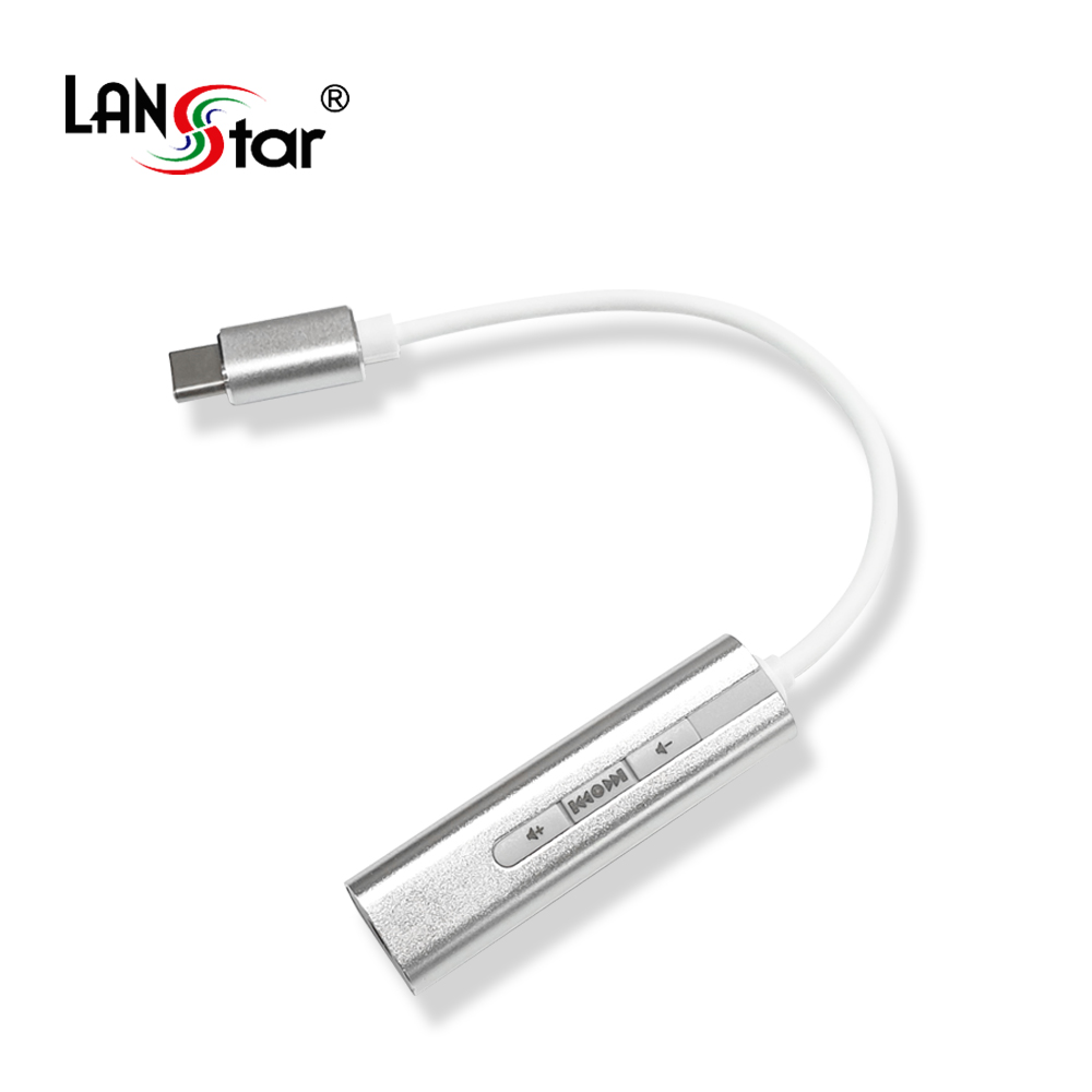 USB 3.1(Type C) to 3.5mm AUX , 7.1채널 , 볼륨조절 / C타입 이어폰 젠더